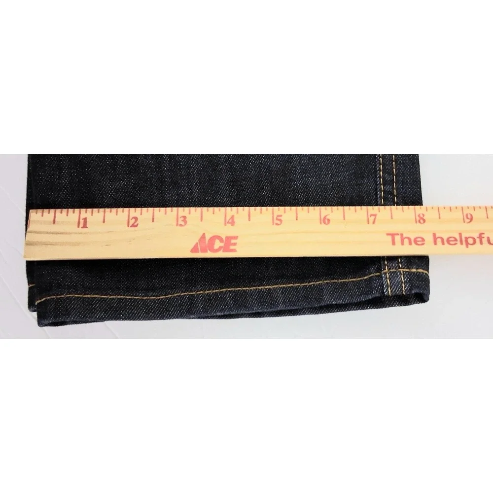 Levi's 513 Jeans Men's Size 36x32 Dark Wash Denim Pockets Zip Pre-owned